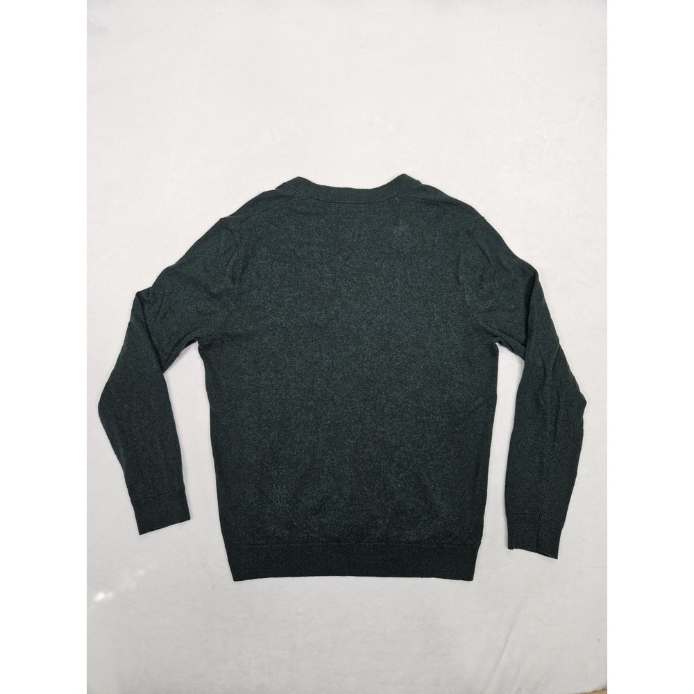 Bonobos Button Cardigan Sweater Green Lambswool Blend Size L Embroidered Turtle‎ - Picture 5 of 8
